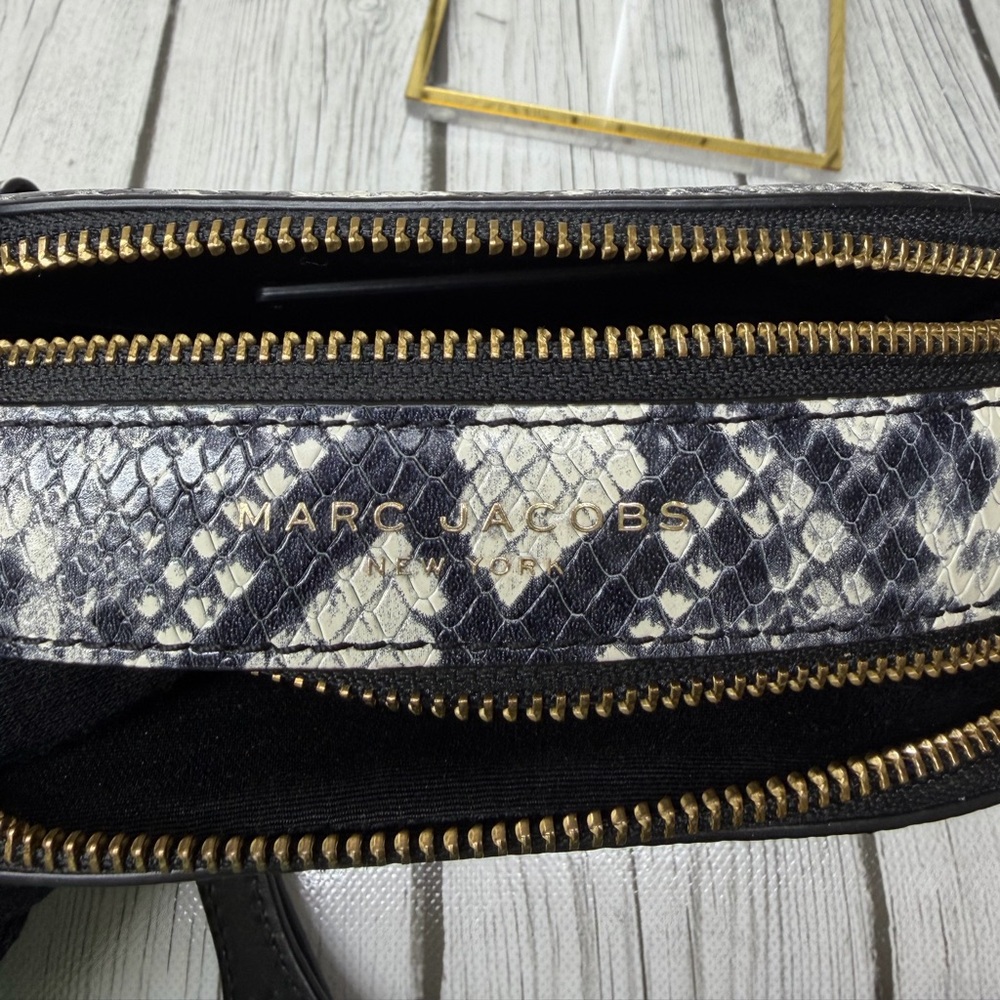 PRE LOVED Marc Jacob Python-Embossed Shutter Came… - image 4
